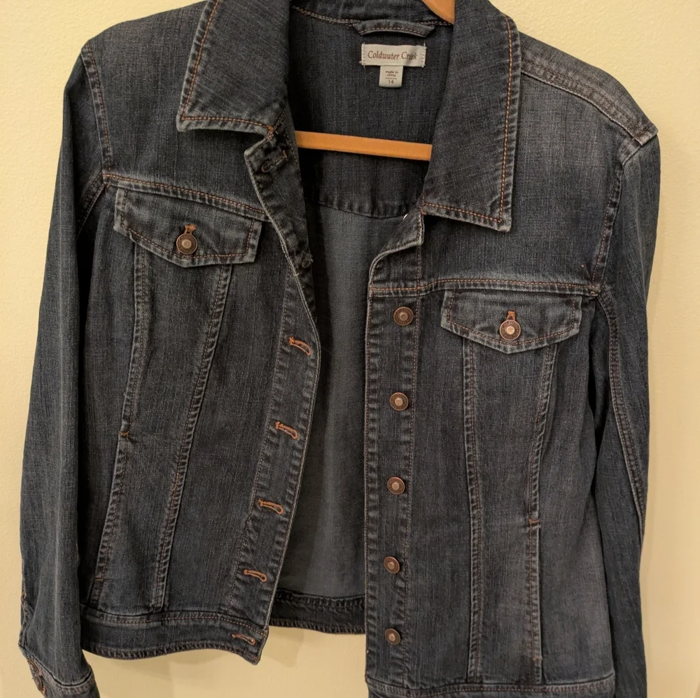 Coldwater Creek Jean Jacket, EUC, Size 14 - Picture 7 of 11
